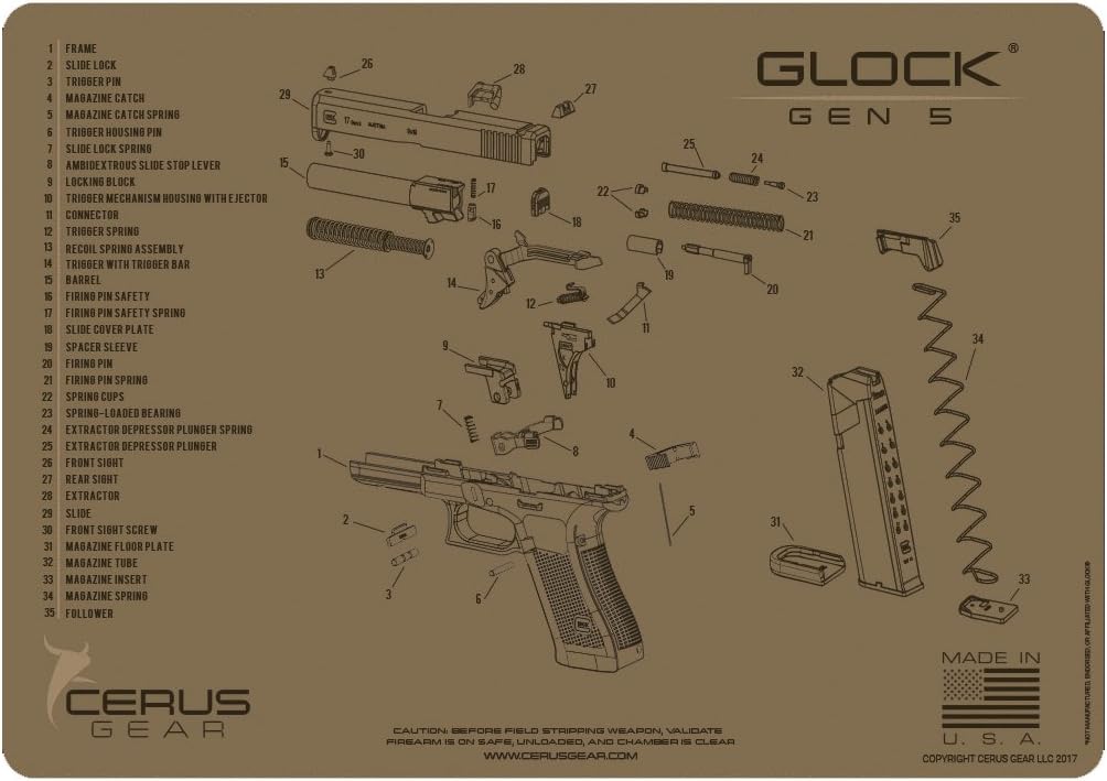 Глок 17 чертежи с размерами