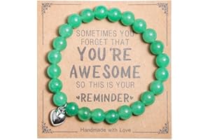 PINGYONGCHANG Inspirational Bracelets for Women Natural Stone Healing Relaxation Chakra Bracelet Gifts for Birthday Christmas Mothers day Valentines Thanksgiving Teacher Appreciation Gifts for Her Mom Best Friend Sister Men