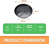 EarlyGrow 50cm Plant Pot Saucers 2-Pack 52cm Top 47cm Base 6cm Deep view 2