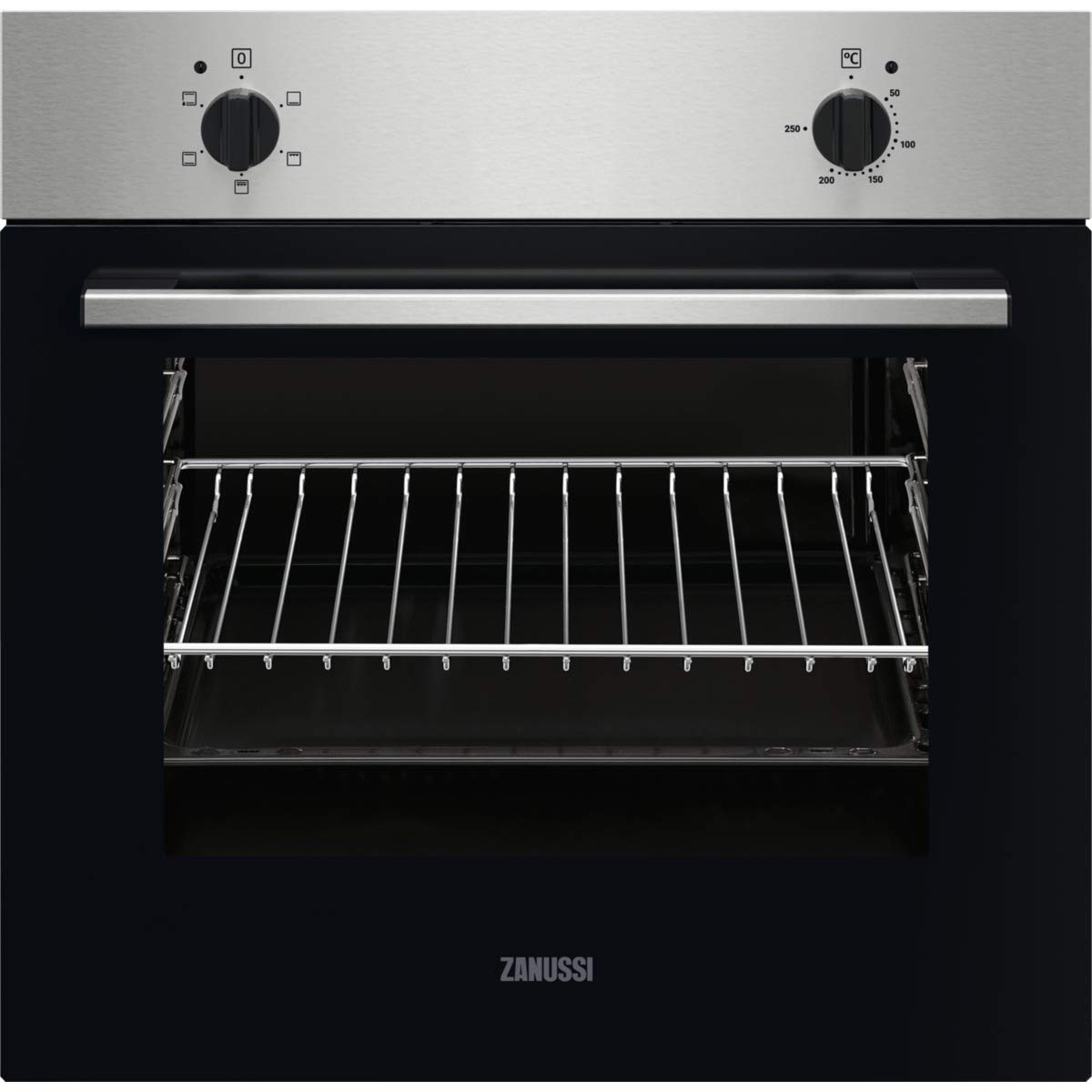Zanussi-ZOHNB0X1-Horno-5-funciones-Grill-Integrado-Mandos-Fijos-Antihuellas-Inox-Clase-A-56-Litros