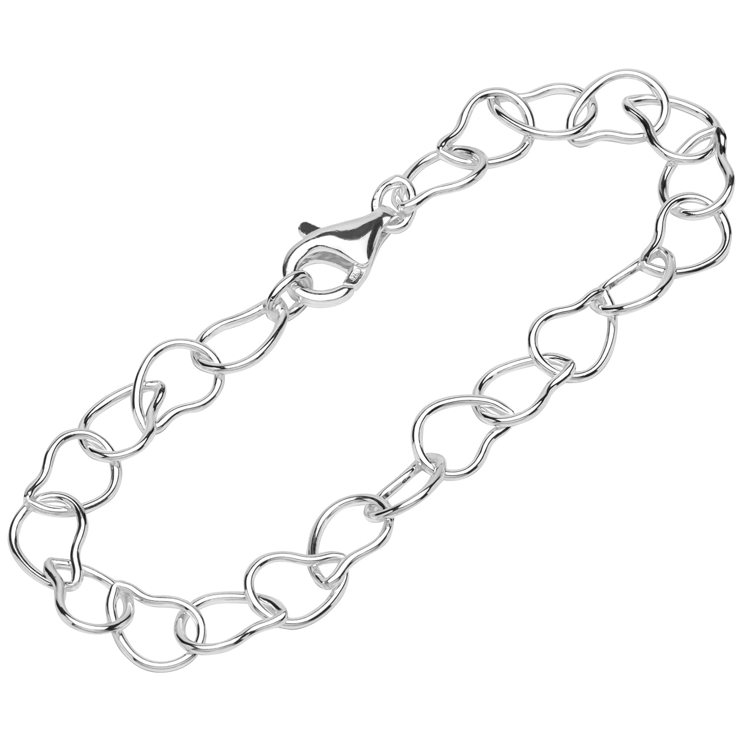 NKlaus bracelet 925 Sterling Silver 20cm anchor chain ladies elegant designer bracelet chain 12804