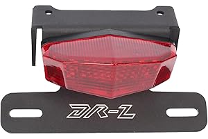 FTQYZDP Tail Tidy Kit for DRZ400 DRZ400S DRZ400SM DRZ400E 2000-2024 2025 Motorcycle License Plate Holder with Integrated LED Tail Light, Brake & Turn Signals (Red)