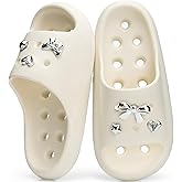 GOEWY Shower Shoes with Drain Holes Exquisite Accessories for Women Gym Shower Slippers Slides Quick Drying Bathroom Beach Sandals Lightweight Non-Slip