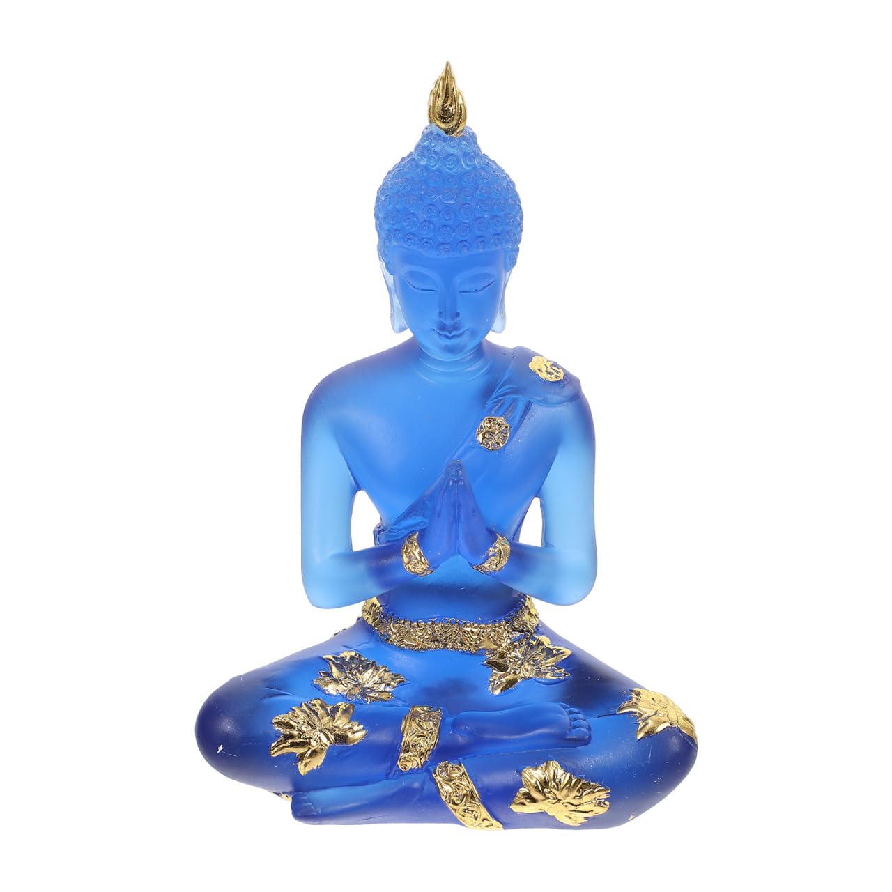 DOITOOL Garden Buddha Statues Blue Meditating Buddha Figurine Collectibles Sitting Ganesh Ornament Zen Decor for Home Office