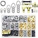 DYWISHKEY Picture Hanging Kit, 815 PCS Heavy Duty Assorted Picture Hangers Hooks Nails and Screws, Picture Hangers Assortment Kit for Wall Mounting