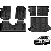 SMABEE Floor Mats & Cargo Liner & Backrest Mats for Chevy Equinox/GMC Terrain 2025 2026 (Not Fit EV) TPE All Weather Floor Liners Trunk Mat Accessories Protection Mats Interior Black
