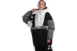 GSOU SNOW Women Ski Jacket Snow Coat Waterproof Windproof Snowboarding Jacket Coat Insulated Warm Winter