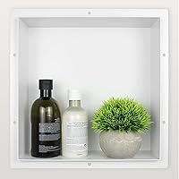Niche Douche Acier Inox Niche De Douche En Acier Inoxydable 60x30x10 Cm - 2 étagères, Pas Besoin De Carrelage, Facile à Installer Etagere Douche Encastree