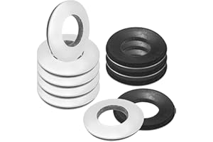 M METERXITY 10-Pack EPDM Bonded Sealing Rubber Washers, 304 Stainless Steel 1/2" x 1" OD Neoprene Rubber Washers Gasket for Bolts/Screws/Machinery/Ships/Roof