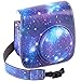 Katia Camera Case Bag Compatible with Fujifilm for Instax Mini 11 9 8+ 8 Instant Film Camera with Shoulder Strap and Photo Accessories Pocket - Galaxy