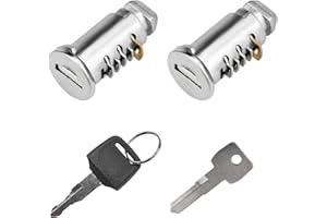 Gasedin 2 PCS Lock Cores, Car Roof Rack System Components Lock Cylinder with Key, Lock Cores Compatible with Bike Rack Lock, Roof Cargo, Towers, ﻿Replacement Parts Car Accessories