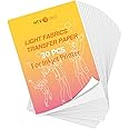HTVRONT Heat Transfer Paper for Light T Shirts -30 Pack 8.5x11" Printable Heat Transfer Vinyl for Inkjet Printer, Easy to Use,Iron on Transfer Paper Vibrant Color, Durable & Soft