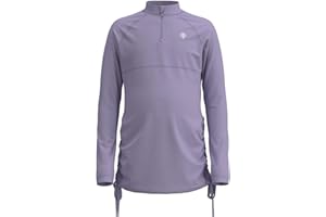 COOLIBAR Girls' Ruche Long Sleeve Swim Shirt - UPF 50+ Sun Protection - Lawai