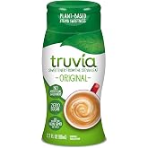 Truvia Liquid Stevia Sweetener, Original, 2.7 Fl Oz Bottle | Water, stevia leaf &amp; natural flavors; 67 servings; 1/4 tsp = 2 tsp sugar; non-GMO, gluten-free, kosher; diabetic