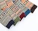 Ueither Unisex Mens/Womens 5 Pairs Vintage Style Thick Knitting Wool Warm Winter Fall Crew Socks