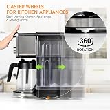 Aieve 8 Pack Small Appliance Rollers Self Adhesive Caster Wheels 360° Swivel view 2