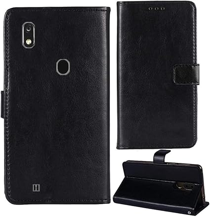 Amazon Com Lankashi Stand Premium Retro Business Flip Leather