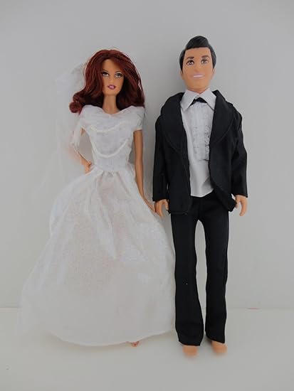 black barbie wedding set