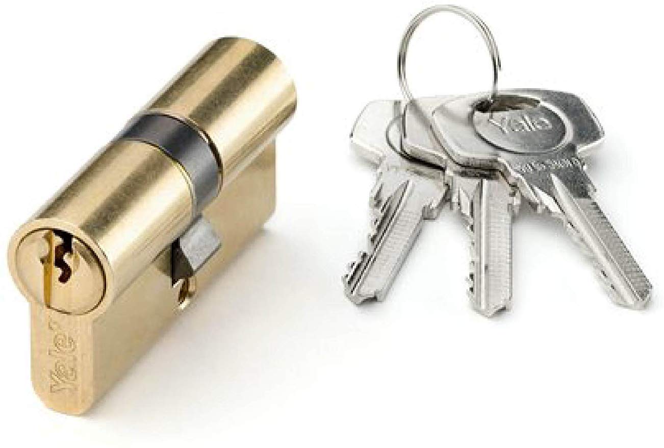 Yale Y53030LTLC Security Cylinder YL5 No Short Lever Wrench Brass 30 x 30mm