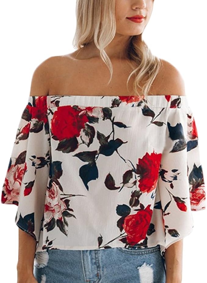 Chunoy Camicetta Donna In Chiffon Con Stampo Floreale - Maniche Corte, Aperta Davanti, Cardigan Leggero - Multicolore, Taglia S
