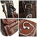 LINGTOM Men's Unbalance Chest Pack Leather Multipurpose Backpack Crossbody Shoulder Bag¬ Travel Sling Bag,Brown