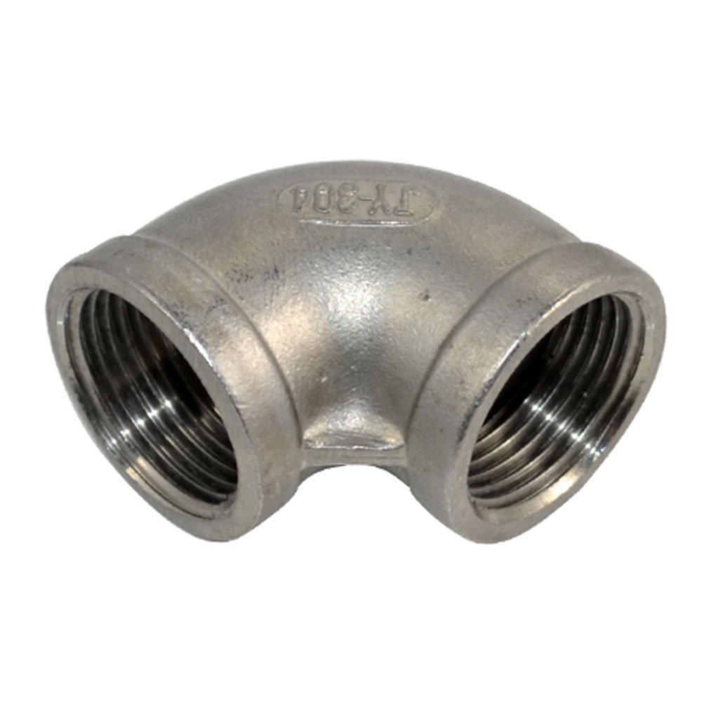 1" NPT Female Stainless Steel 304 90 Degree Elbow