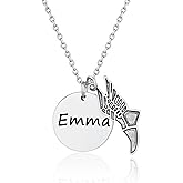 Personalized Track Necklace, Engraved Charm Necklace, Sneaker Pendant, Running Gift for Women, Teens and Girls