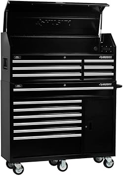 Husky 52 In 13 Drawer Tool Chest And Cabinet Combo In Black