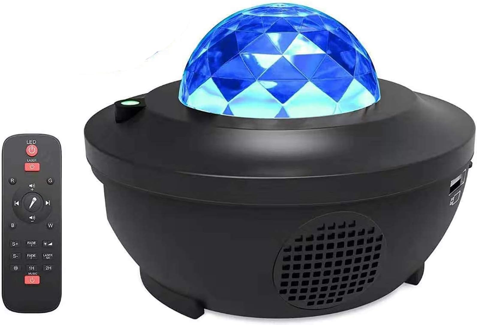 AMZSTAR LED Star Projector Ocean Wave Night Light,Projector Night Light Dimmable Starry Light with Bluetooth Speaker Rotating LED Nebula Cloud Light for Home Theatre,Kids Adults Room Decoration