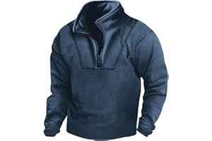 Hugncmy Fashion Christmas Long Sleeve Sweatshirts Pullover Vintage Collar Sweatshirt Casual Hoodies for Mens T Shirt