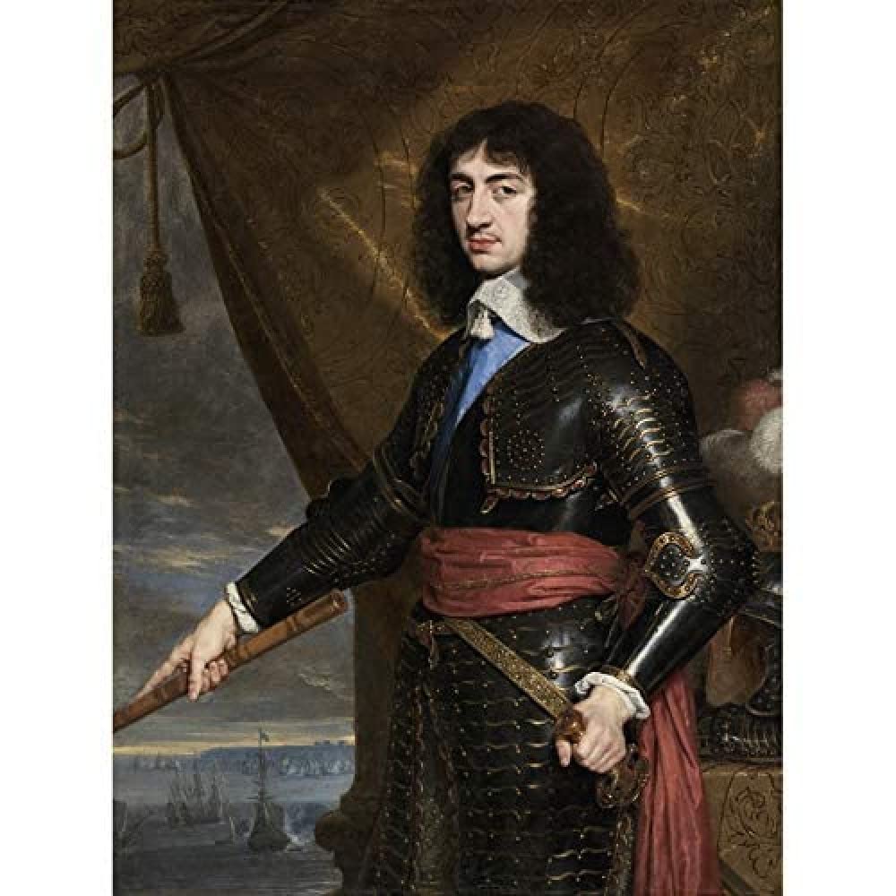 Artery8 De Champaigne Portrait King Charles II England Unframed Wall Art Print Poster Home Decor Premium