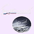 1PCS Decal Reflective Sticker for Car Headlamp Sport Mind DIY Decorative Headlight Sticker (White)