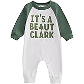 FYBITBO Infant Baby Boy Girl Clothing Bunny Embroidery Jumpsuit Long Sleeve Romper Newborn Easter Outfit One Piece Clothes