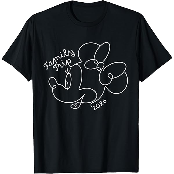 Amazon.com: Disney Mickey Mouse Line Drawing Family Trip Vacation