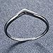 JunXin Chic 925 Sterling Silver Chevron Thumb Ring Specifically for the Girls all, Let her Show Unlimited Scenery (Silver Size-8)