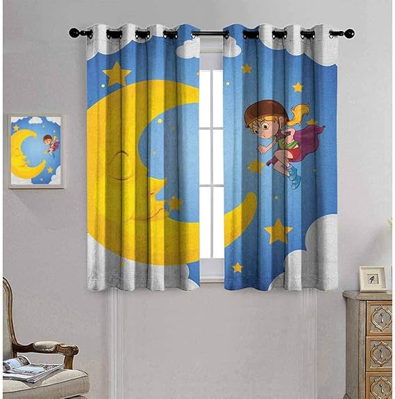 Ahuimin - Cortinas para ventana para oscurecer la habitación, diseño de