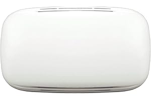 Heath Zenith SL-2735 Sleek Modern Design Wired Doorbell with 2 Chime Sounds, 8.86"W x 1.61"D x 5.39"H, White