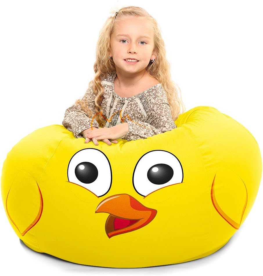 RUComfy Kids Bean Bag Chandler The Chick, Fabric, King