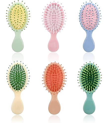 Amazon.com : 12 Pieces Mini Wet Hair Brush, Travel  display picture 3