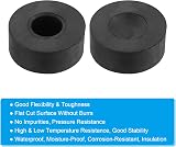 PATIKIL Rubber Vibration Isolation Washer Pads 1" OD 0.3" ID 0.4" Thick Black view 4