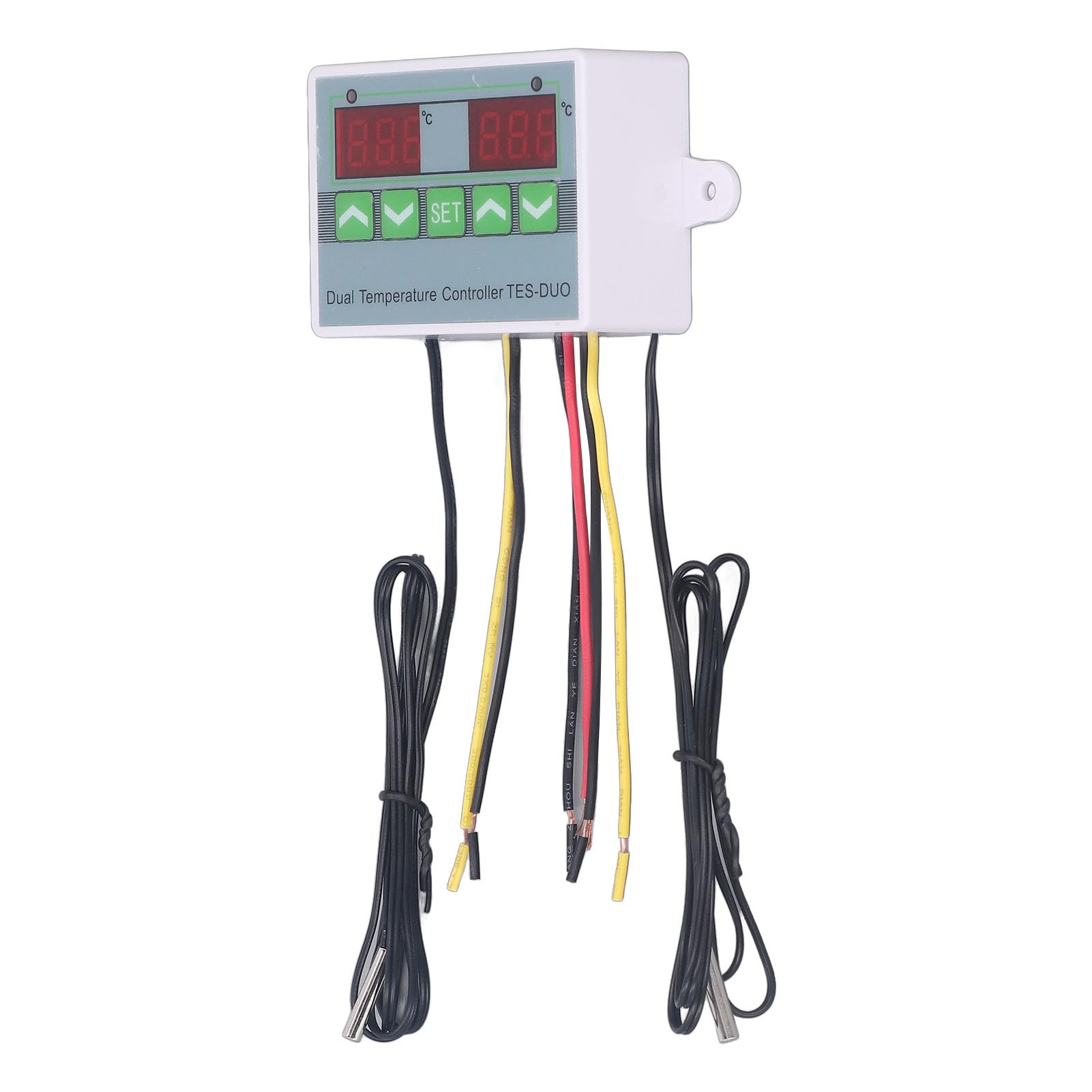 Yunir Temperature Controller, Dual Thermostat, Reptile Thermostat, for Refrigerator, Freezer, Pet & Reptile Breeding (DC24V, Yunir78tznqu4rg-12)