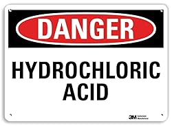 SmartSign “Danger - Hydrochloric Acid” Sign