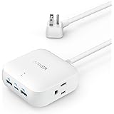 Anker Power Strip with USB C, Power Delivery Travel Power Strip, 30W PowerPort Strip PD 2 Mini with 2 Outlets & 3 USB (18W US
