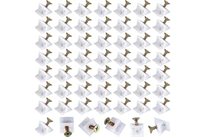 Ruisenda 106 Pcs Drawer Repair Kit - Side Mount Drawer Repair Wedges, White, Nylon, Plated