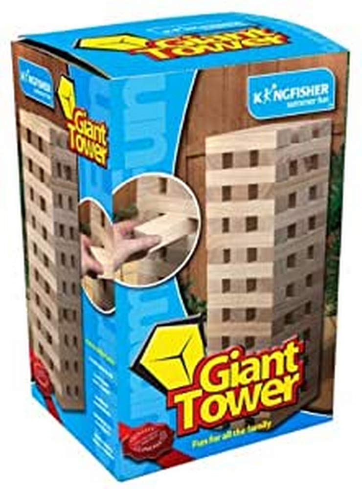 Kingfisher GA001 Giant Tower Blocks Game - Wood
