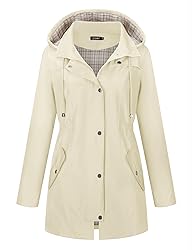 LOMON Women Rain Jacket Lightweight Hooded Jackets