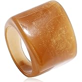 GIGB PBDK Multicolor Resin Chunky Rings,Exaggerated Knuckle Finger Rings Transparent Acrylic Rings Charm Geometric Jewelry Gifts for Women
