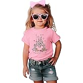 Toddler Girl Magic Kingdom Shirts Magical Castle Floral T-Shirt Happiest Place on Earth Tee Summer Vacation Trip Tops