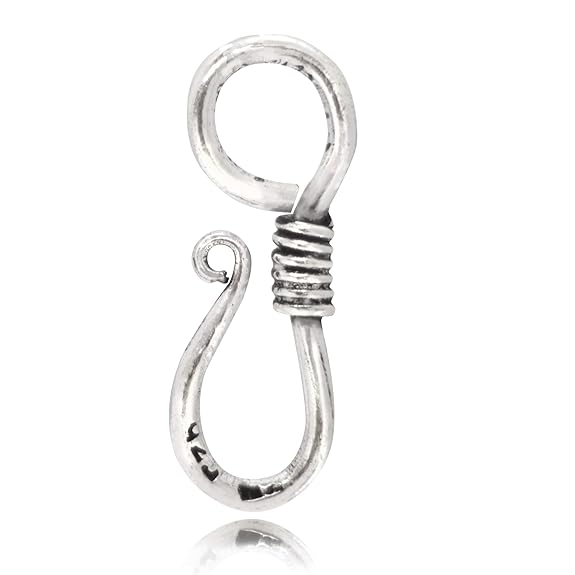 TJS S Hook Jewellery Finding in NickelFree 925 Sterling Silver