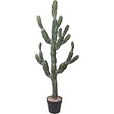 Logkity Artificial Cactus 42inch Faux Cacti Big Fake Saguaro Plants for Indoor Outdoor Home Office Garden Decor